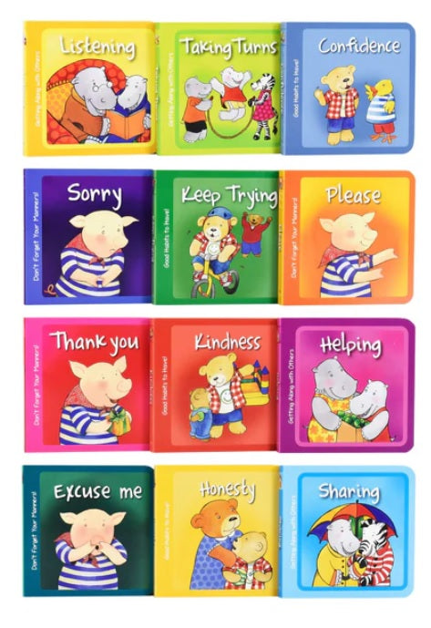 A Case of Good Manners 12 Children's Board Books