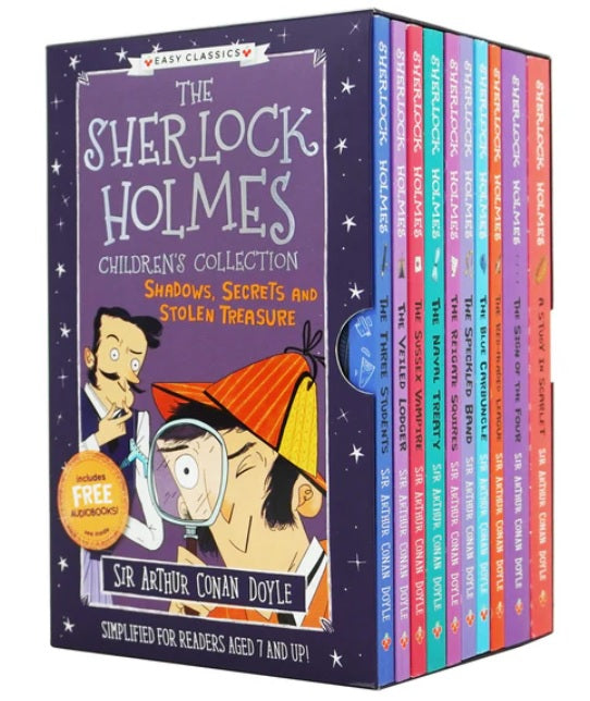 The Sherlock Holmes Children's Collection: Shadows, Secrets and Stolen Treasure [Series 1] (10 Books)