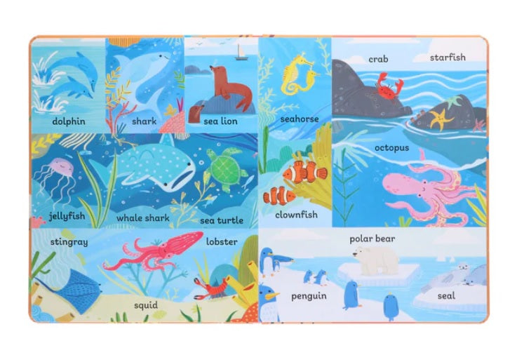 100 First Words Exploring Our Planet & Exploring Animals 2 Books Collection Set (Board Book)