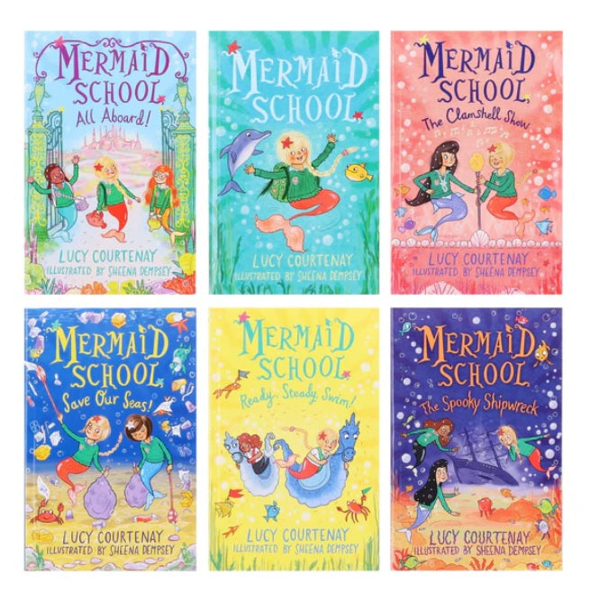 Mermaid School Series 6 Books Collection Box Set (6 Books)